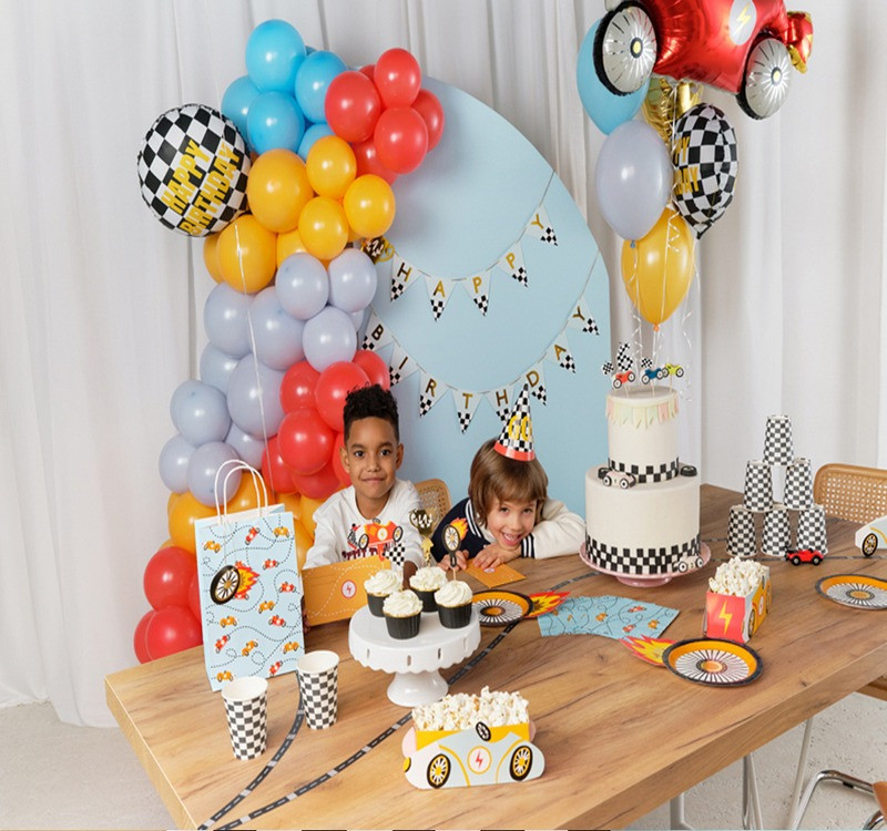 Baner Happy Birthday Puchary 2,5m GRL109 PartyDeco